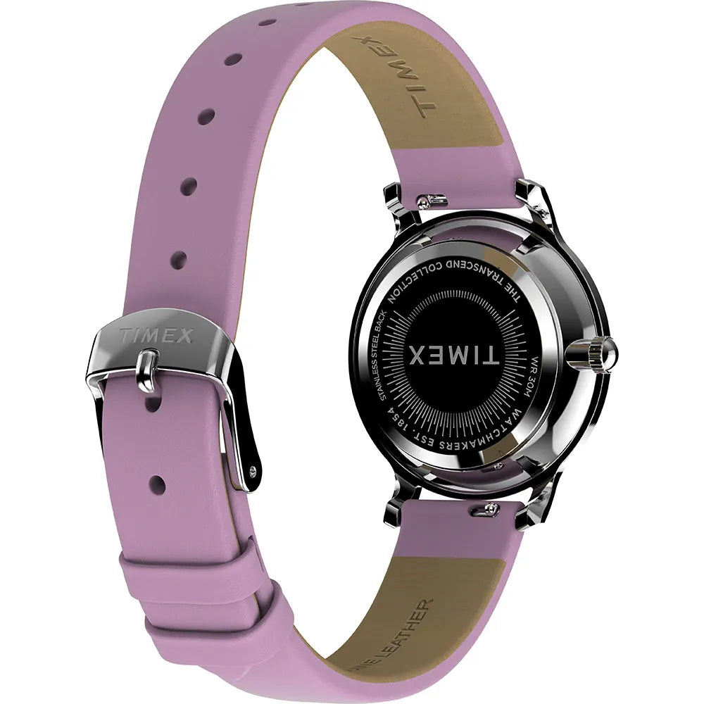Timex Trend Transcend Pink Leather Strap Watch TW2W54800