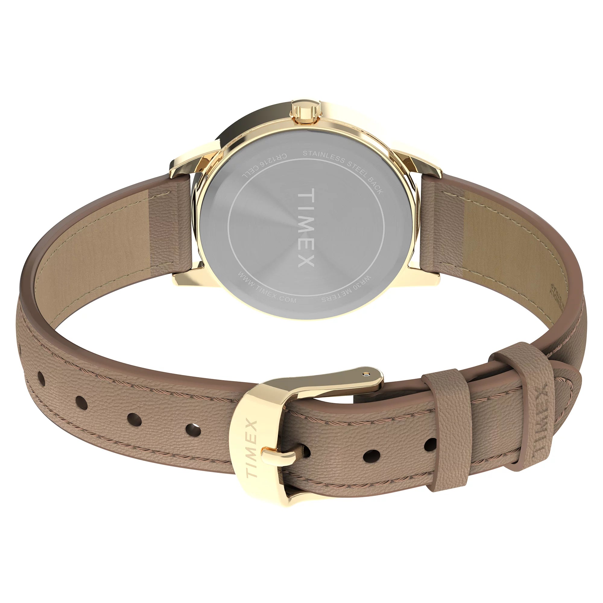 Timex Easy Reader Classic Brown Leather Strap Watch TW2W32400