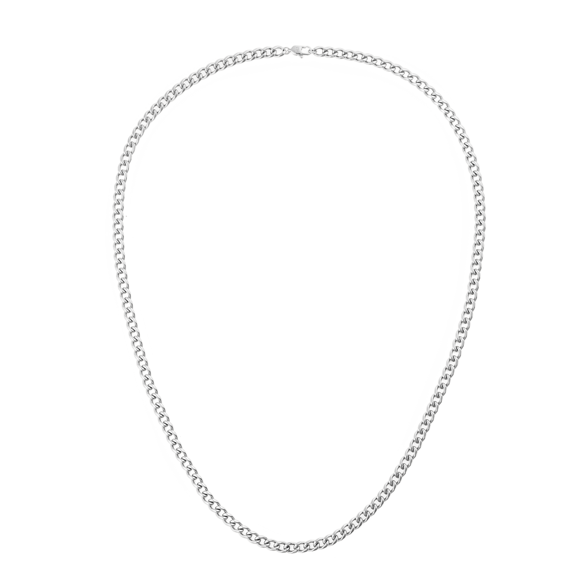 Daniel Wellington Ellipse 4mm Necklace Silver in recycled stainless steel