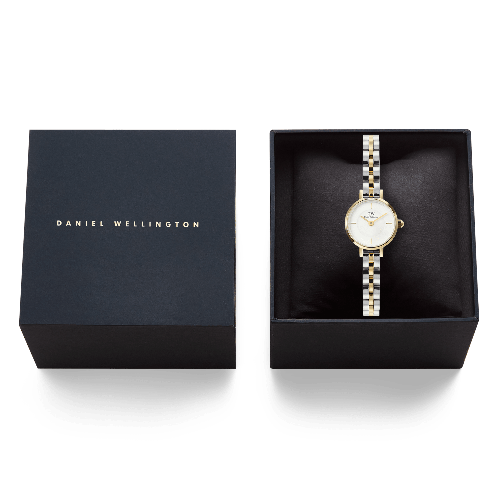 Daniel Wellington Petite Mini Arch 3-Link Two Tone Gold DW00100923