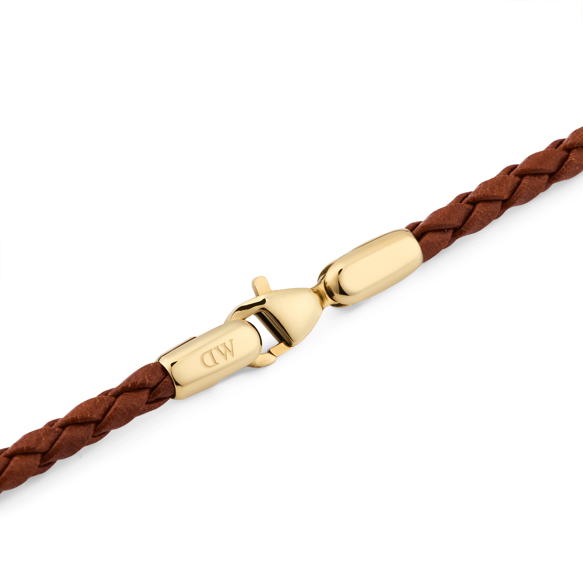 Daniel Wellington Daniel Braided Leather Bracelet St Mawes 2.8 Gold