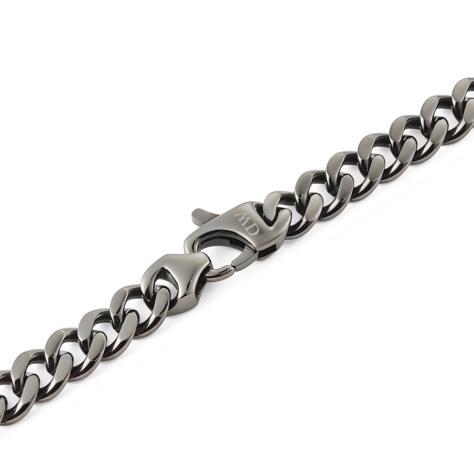 Daniel Wellington Ellipse Cuban Chain Necklace Graphite