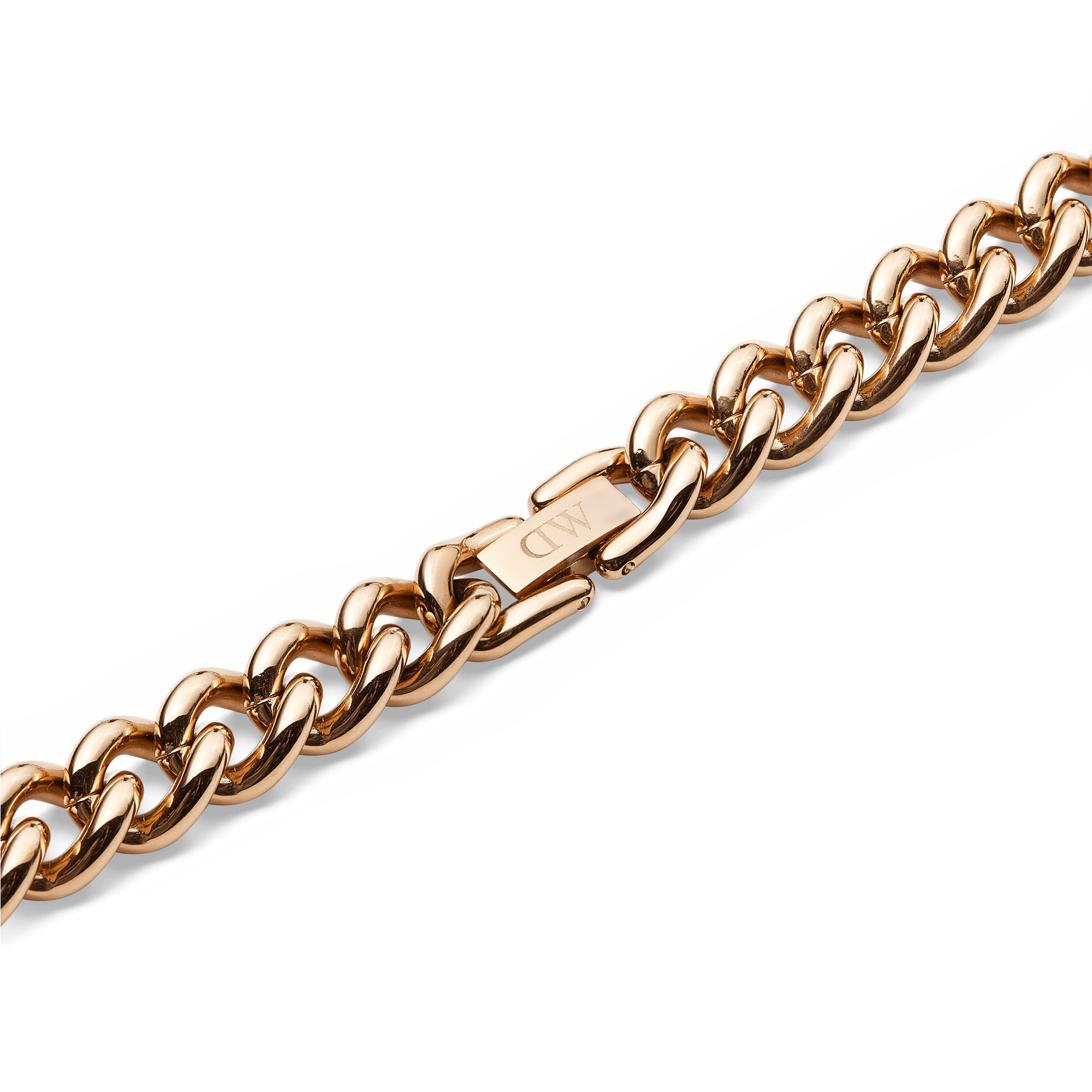 Daniel Wellington Chunky Chain Necklace Rose Gold