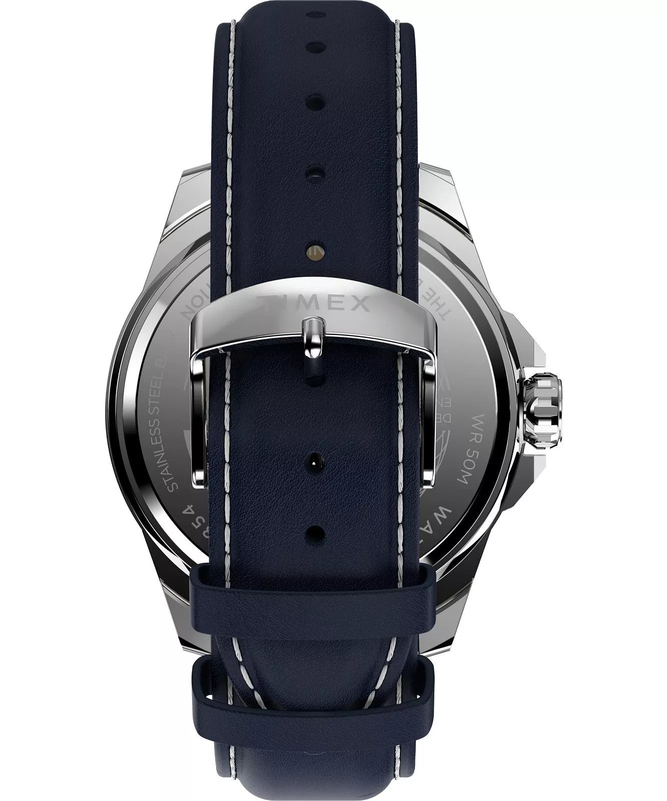 Timex Essex Multifunction 44mm Blue Leather Strap and Dial Watch TW2W80200