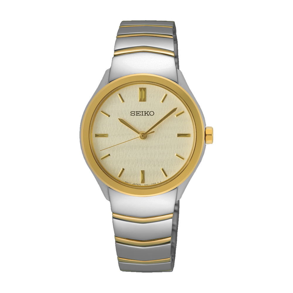Seiko Conceptual Champagne Dial Ladies Watch SUR550P