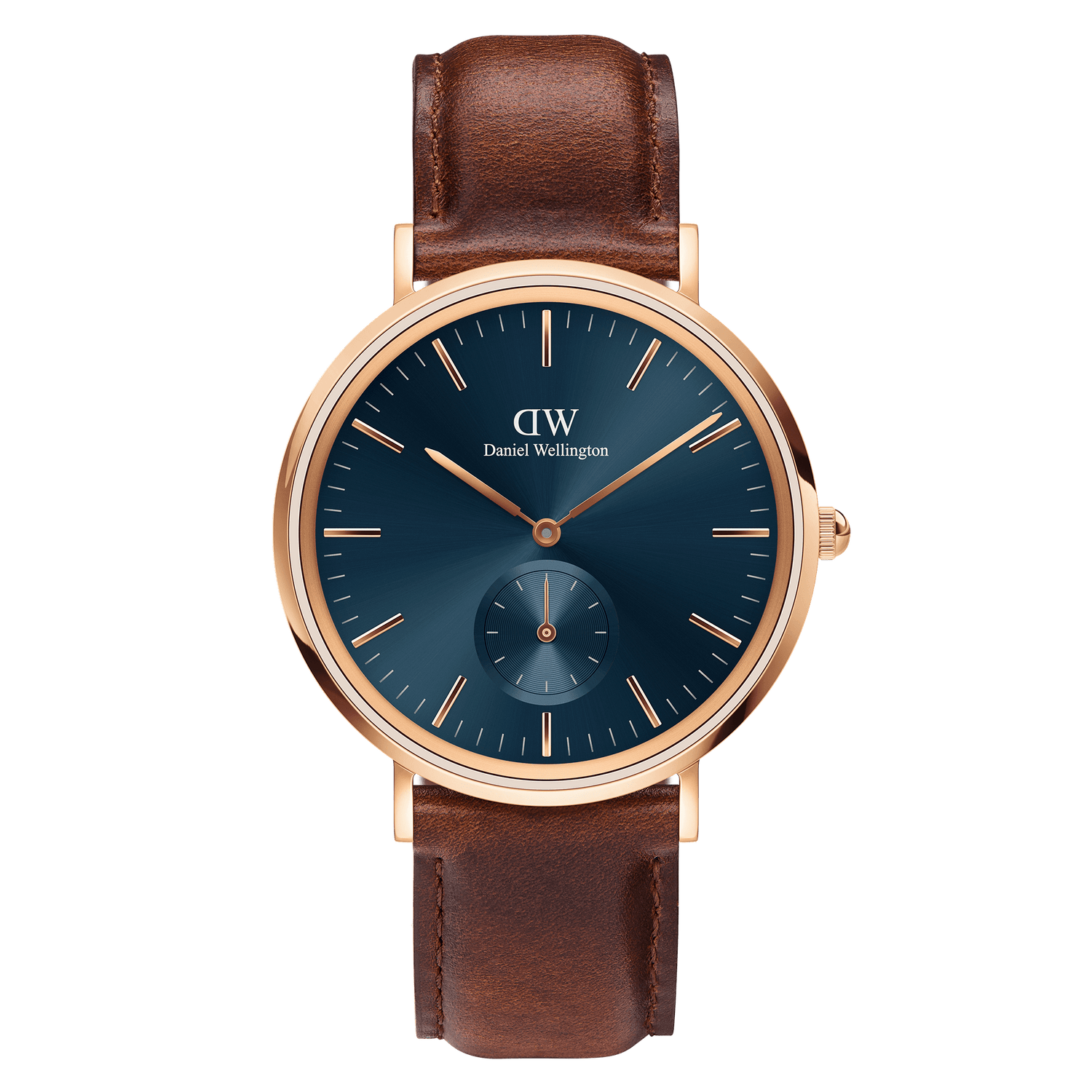 Daniel wellington 2024 blue leather strap