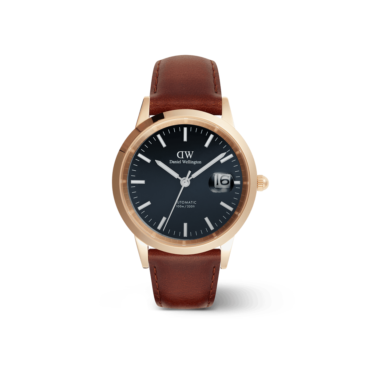Daniel Wellington Leather watch with rose gold Daniel Wellington DW00100698 - Bound Black Crocodile Rose  main image 3