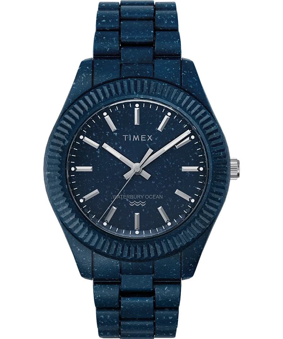 Timex Waterbury Ocean Recycled Plastic Bracelet Watch TW2V37400 display picture 2
