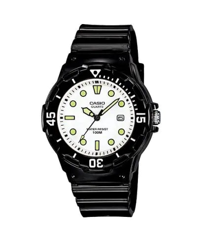 Casio Classic Diver Analog Black Resin Watch LRW200H-7E1