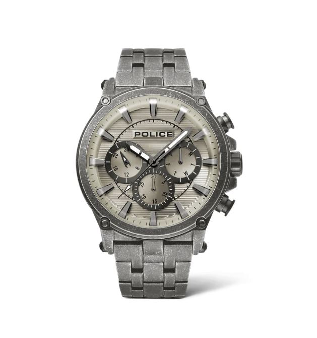 Police Taman Gun Dial Stainless Steel Watch