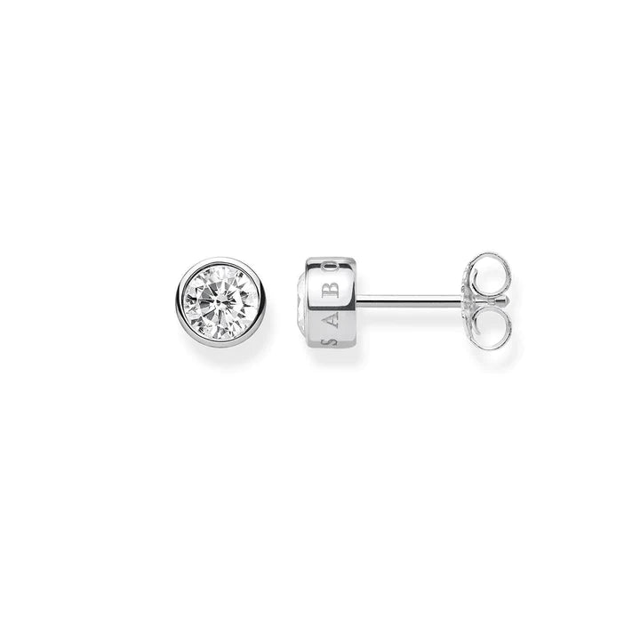 Thomas Sabo Cubic Zirconia Bezel Set Stud Earring TH1963CZ Watch Direct
