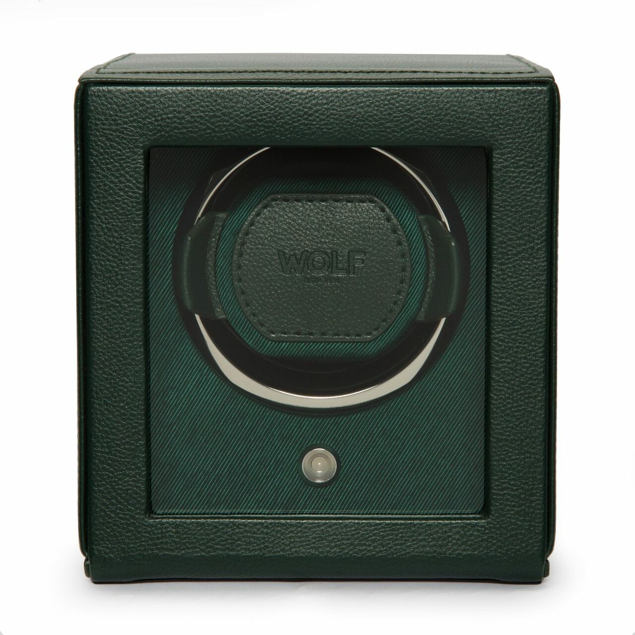 Wolf "Cub" Single Watch Winder with Cover - Vegan Leather