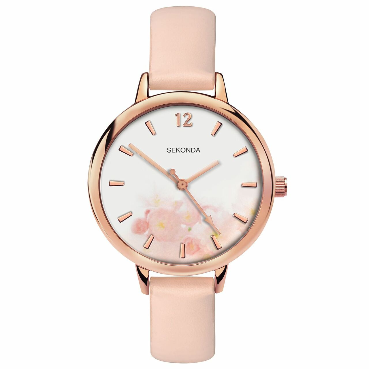 Sekonda Rose Gold Case Pink Strap Womens Watch