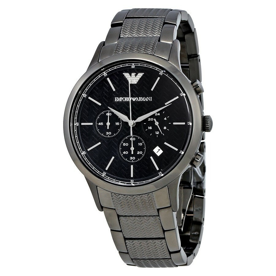 Emporio Armani Renato Chronograph Blue Dial Men display picture 3