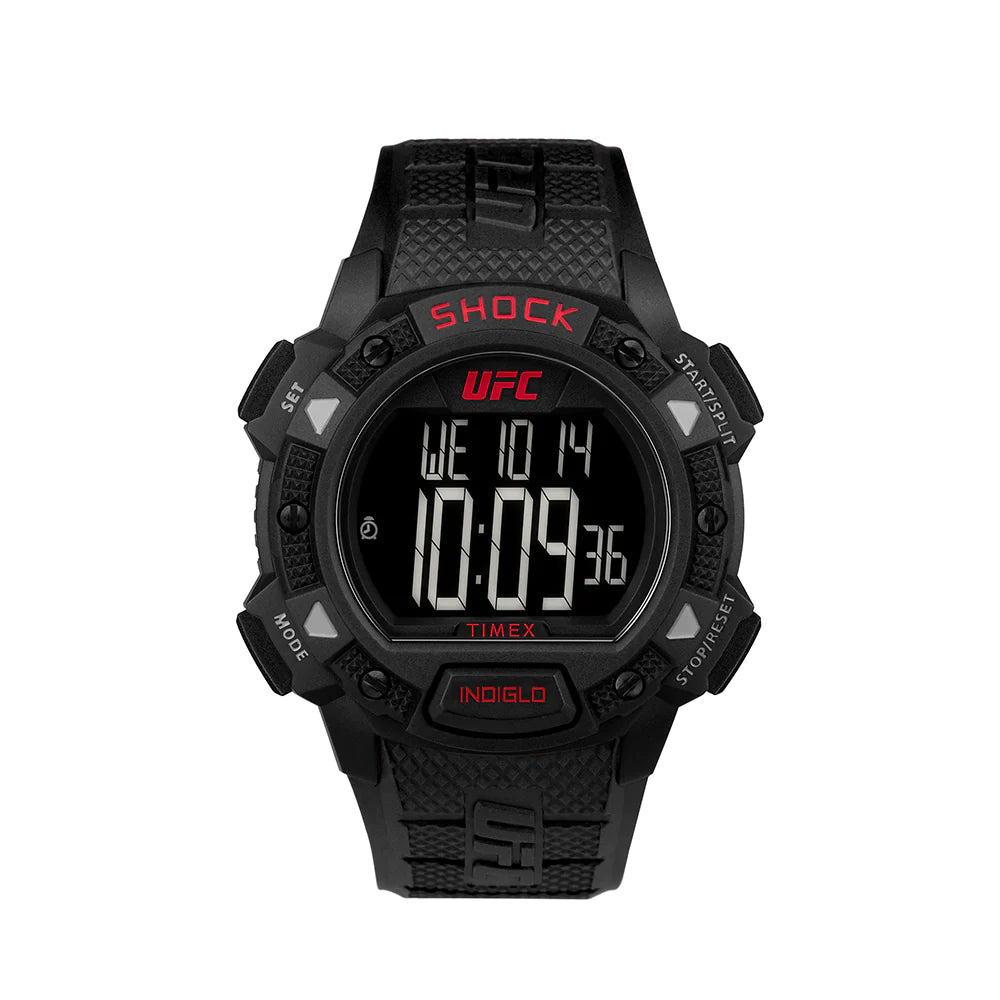 Timex UFC Core Shock Digital 45mm Resin Band Watch TW4B27400