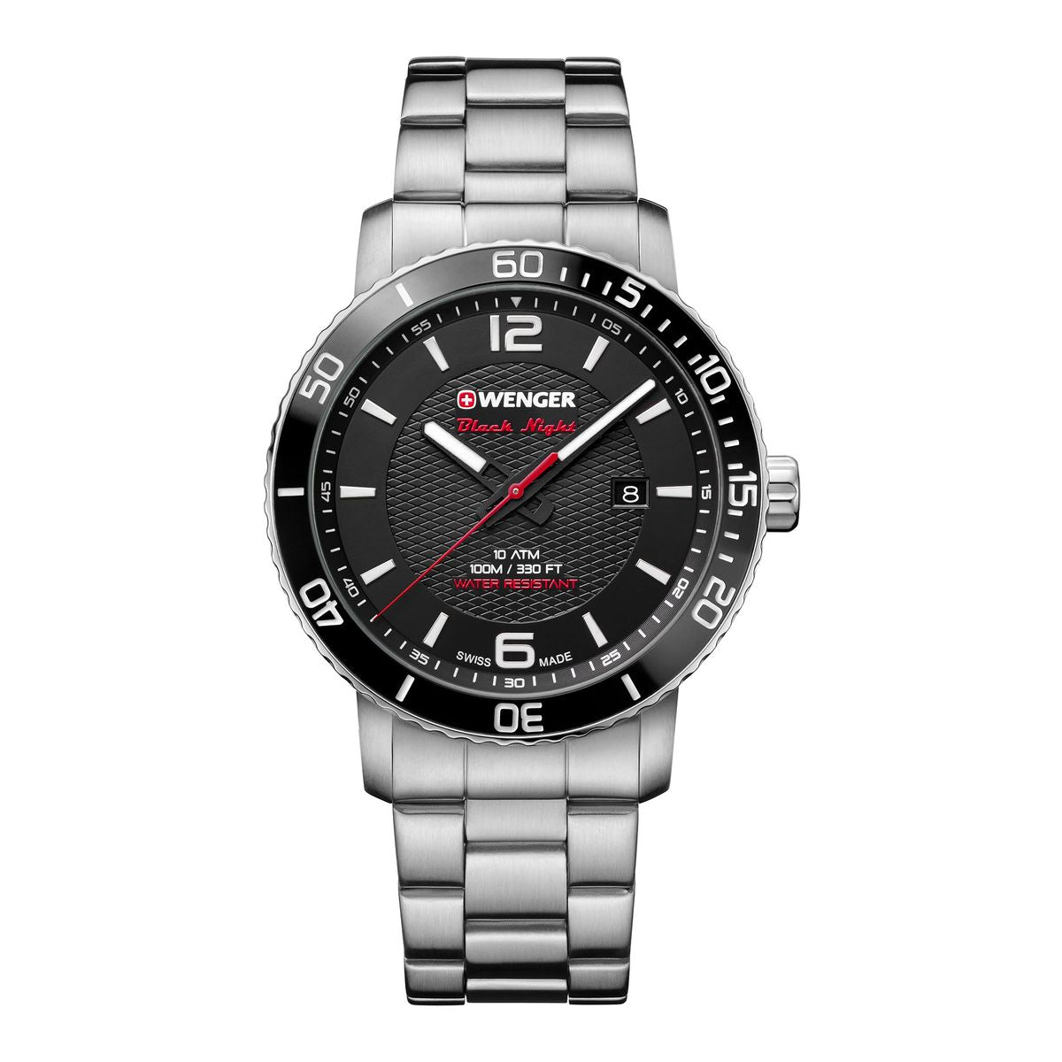 Wenger Roadster Black Dial Stainless Steel Watch 01.1841.104