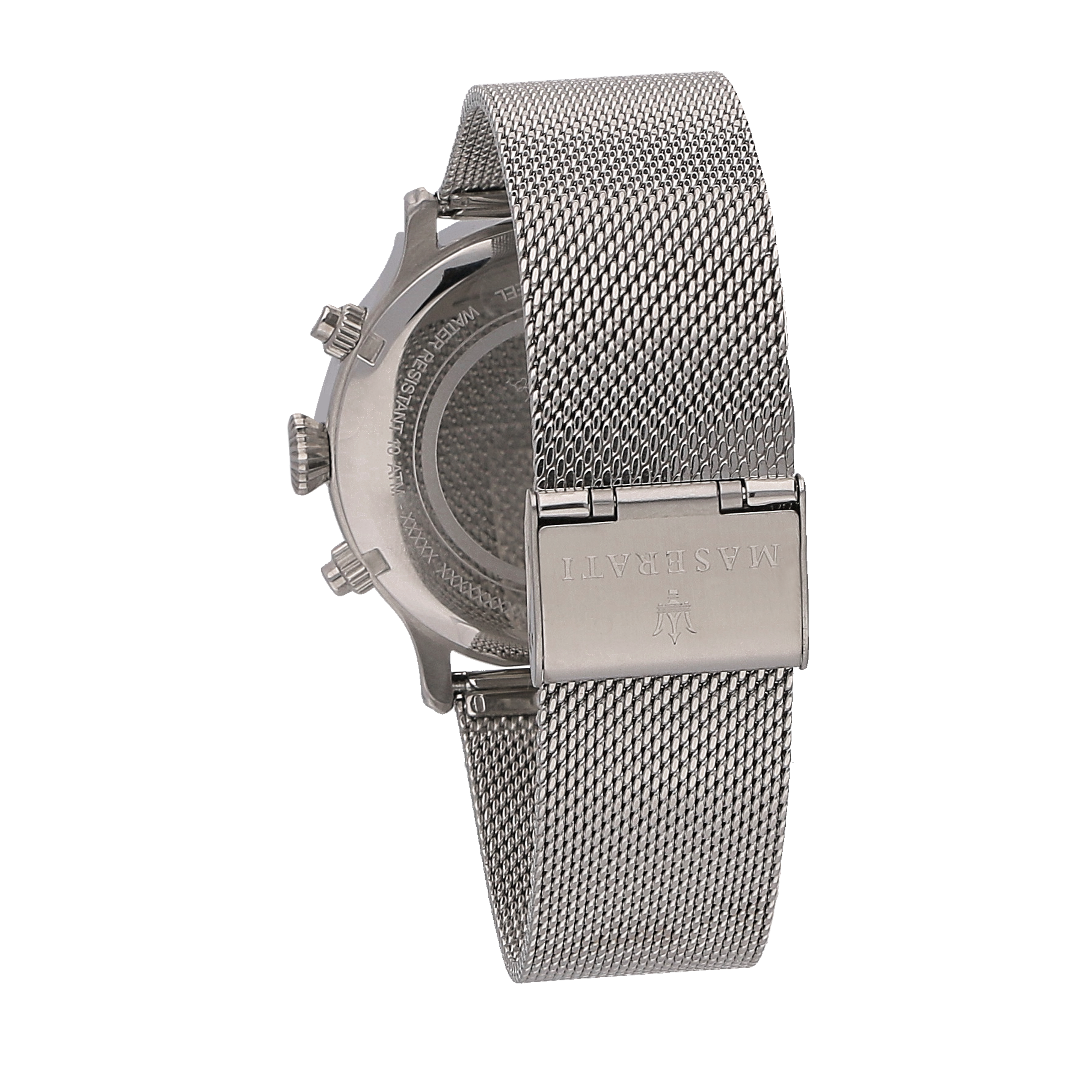 EPOCA 42mm Blue Dial SIlver Mesh Watch