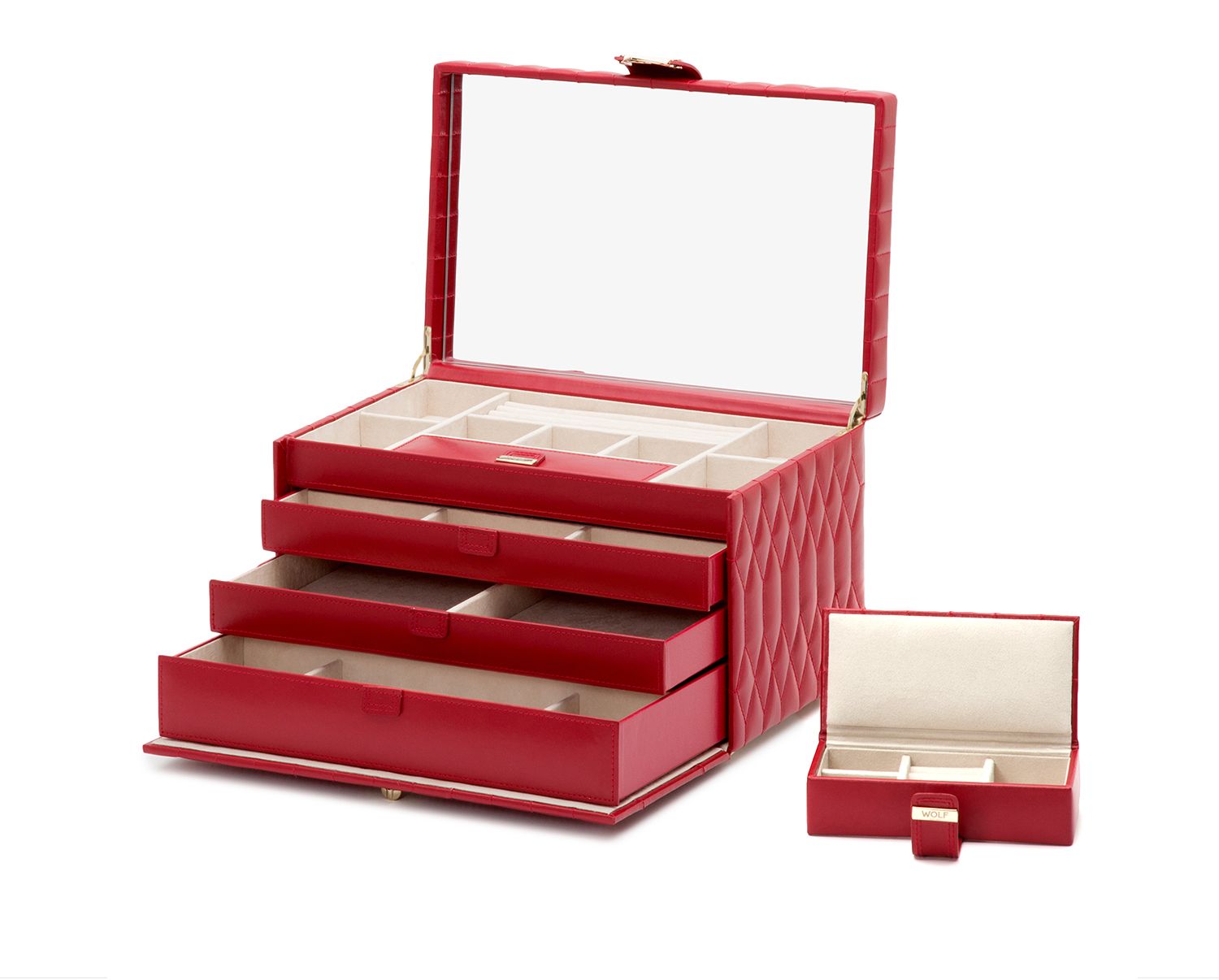 Wolf Caroline Large Jewellery Case