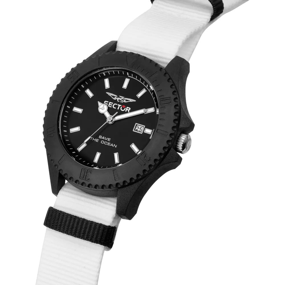 Sector Save The Ocean White Nato Watch R3251539003