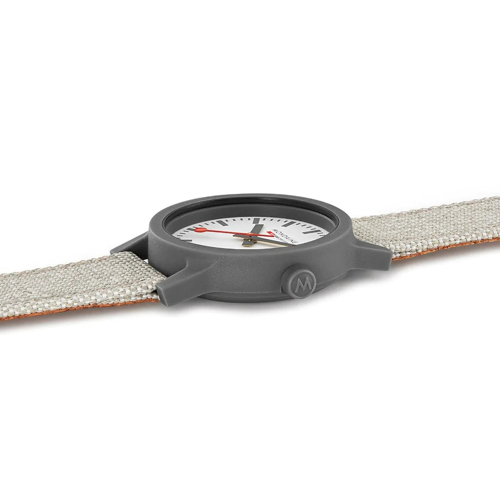 Mondaine Essence Quartz Grey White Dial Watch
