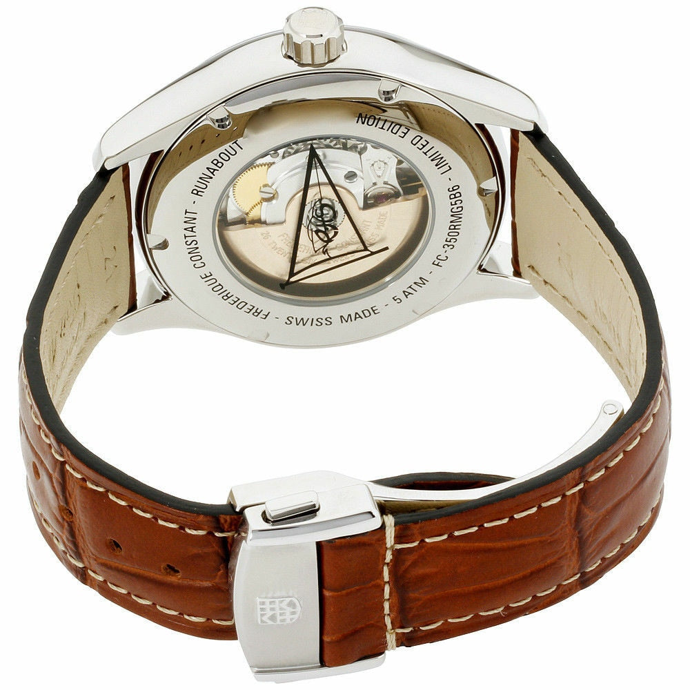 Frederique Constant Runabout Gmt Automatic Black Dial Mens Watch