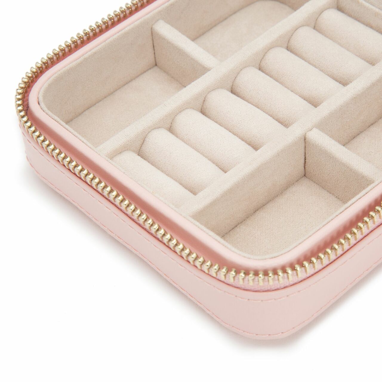 Wolf Caroline Zip Rose Quartz Travel Case 329915