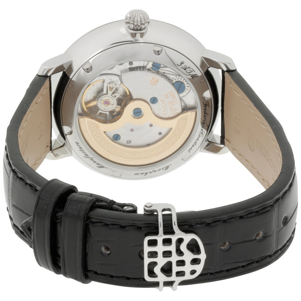 Frederique Constant Slimline Moonphase Silver Dial Mens Watch