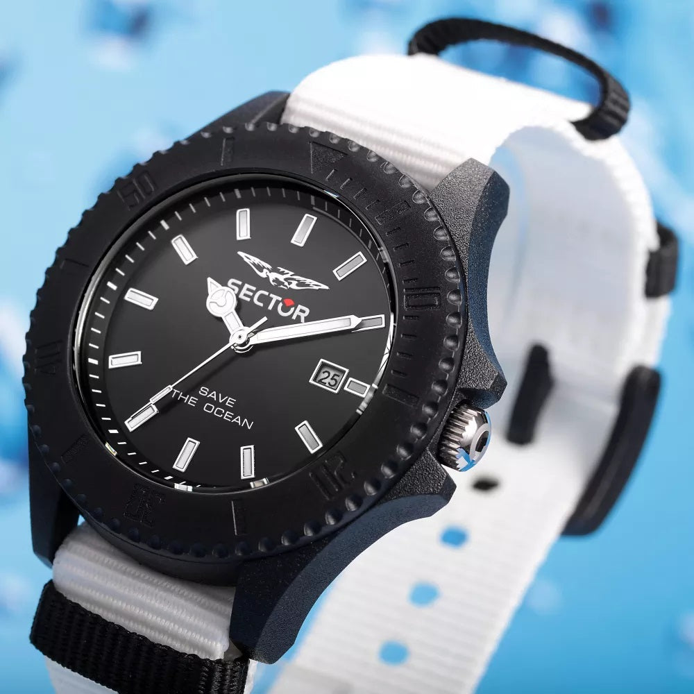 Sector Save The Ocean White Nato Watch R3251539003