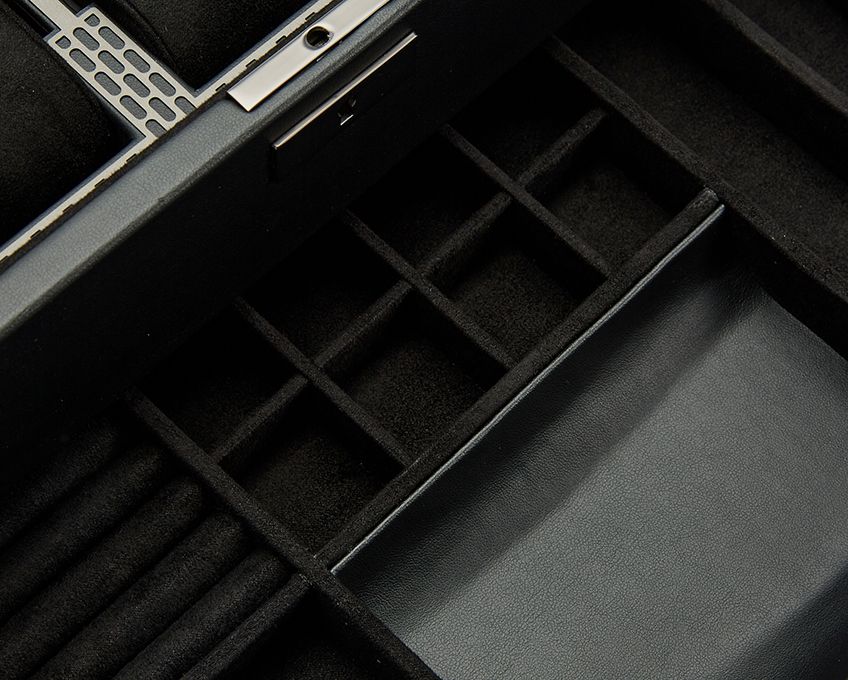 Wolf Axis 10 Piece Watch Box with Drawer Coat