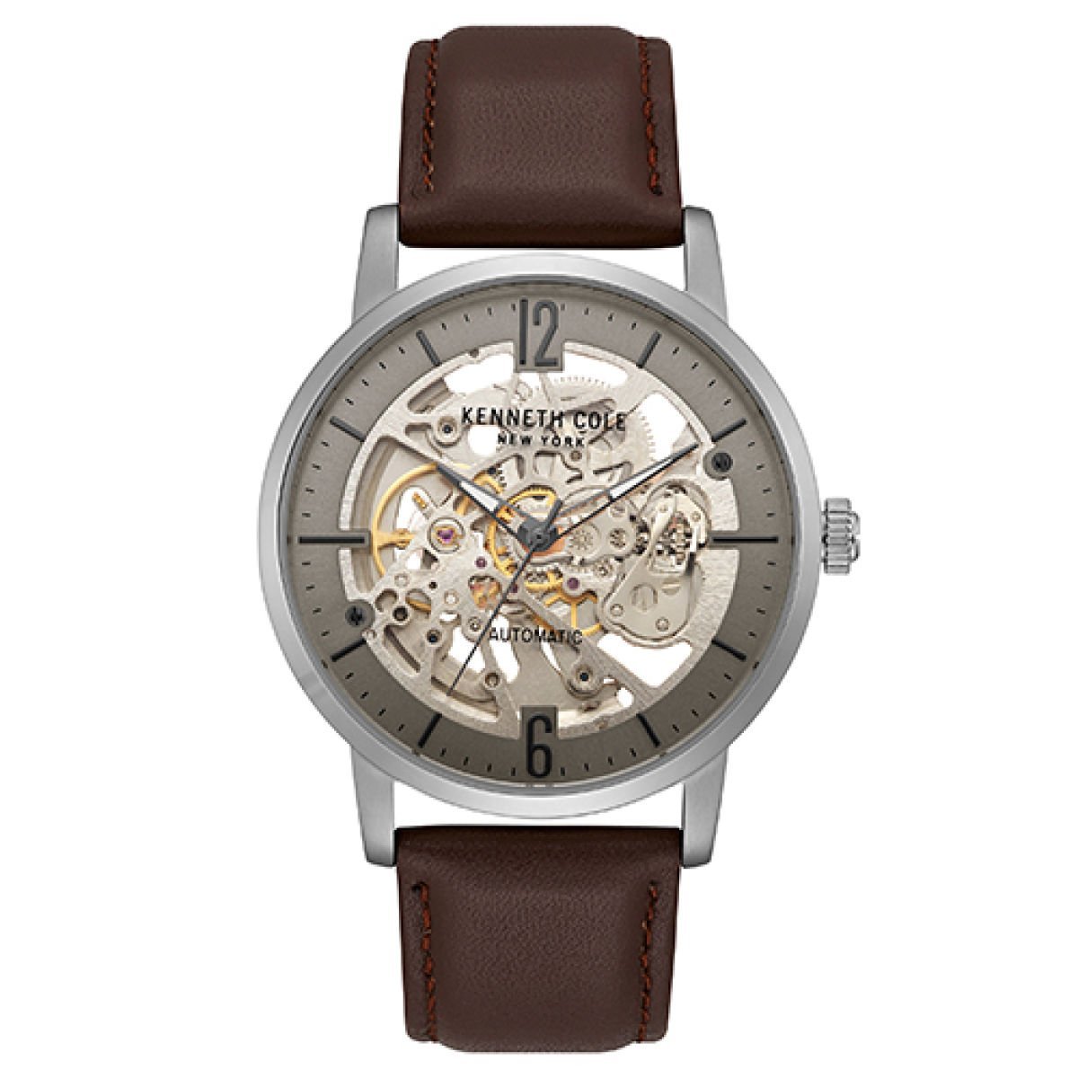 Kenneth Cole New York Automatic Stainless Steel And Leather Casual Kc5 –  Watch Direct