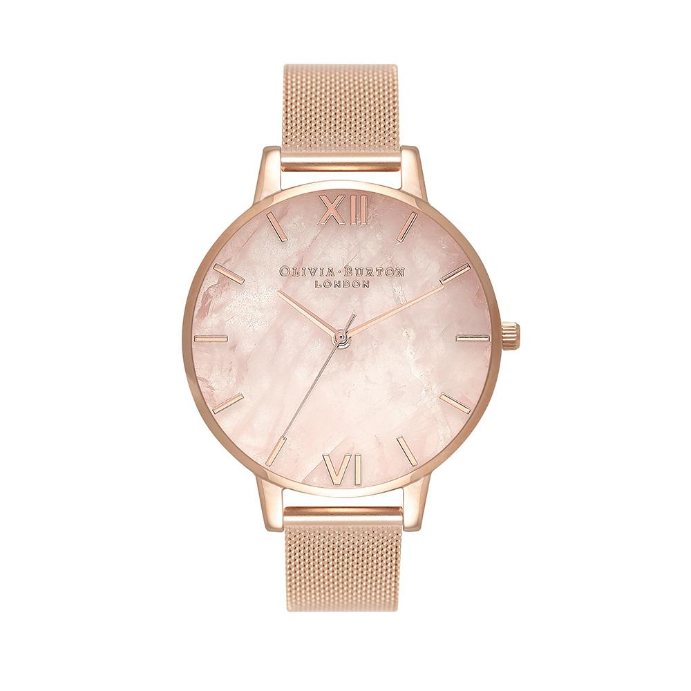 Olivia Burton Semi Precious Rose Gold Mesh Watch Olivia Burton Women main image 2