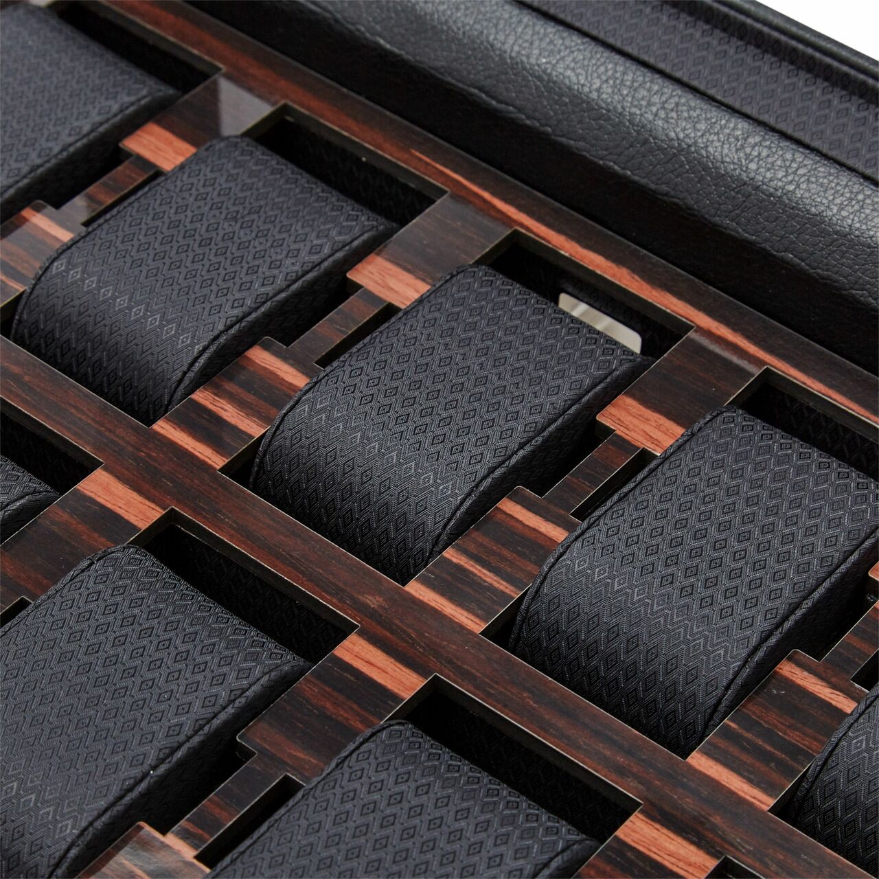 Wolf Roadster 10PC Watch Box with Drawer Black 477656