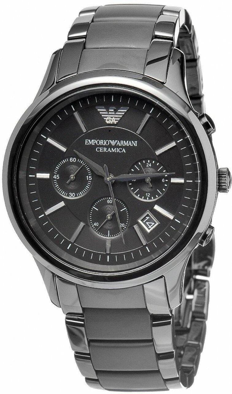 Emporio Armani Men's Black Ceramic Chronograph Watch AR1452