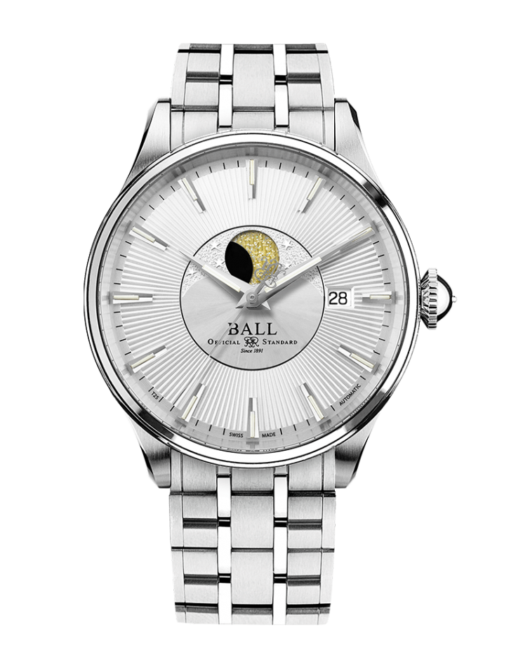 Ball Trainmaster Moon Phase NM3082D SJ SL