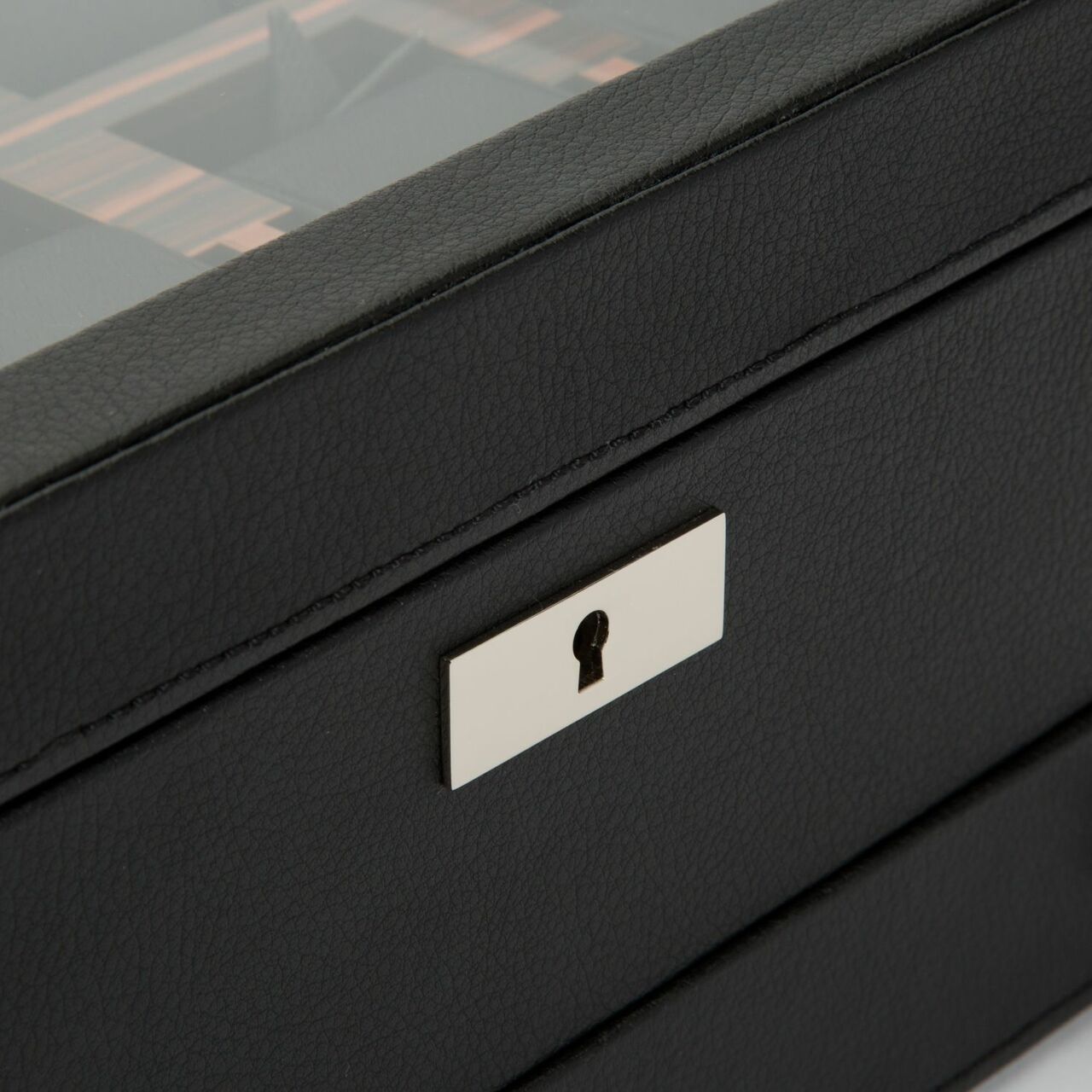 Wolf Roadster 10PC Watch Box with Drawer Black 477656