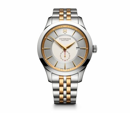 Victorinox Alliance Grey Dial Two-Tone Mens Watch