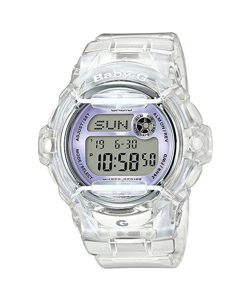 Baby g 2025 transparent watch