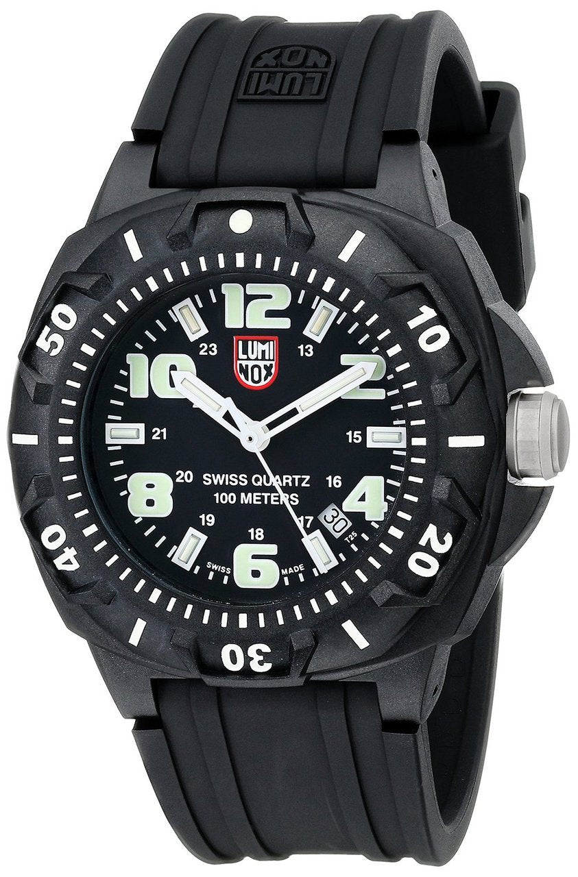 Luminox Mens Sentry 0200 Black Case With Luminescent Accents,