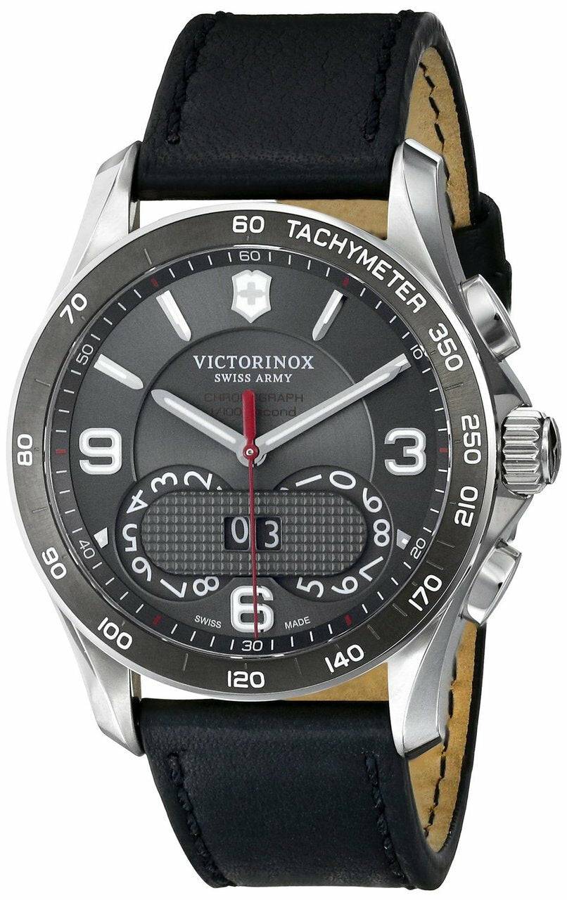 Victorinox Swiss Army Chrono Leather Strap Mens Watch Watch Direct