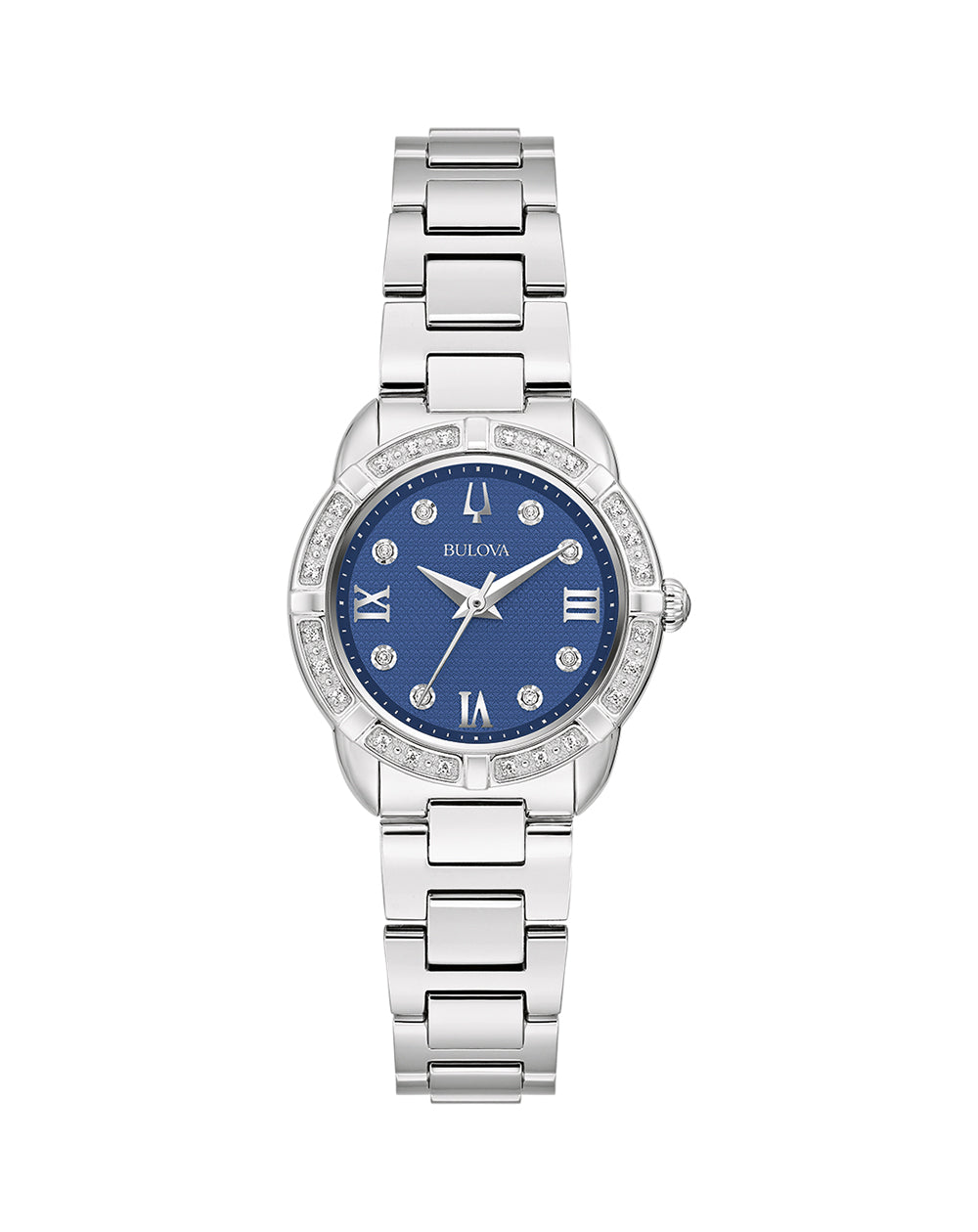 Bulova women's diamond and sapphire clearance watch