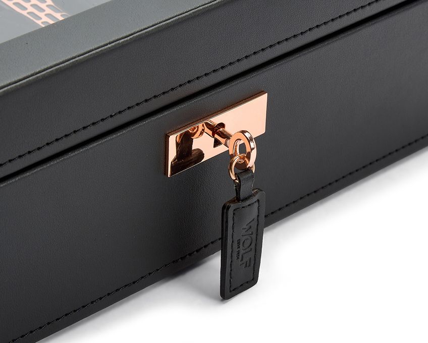 Wolf Axis 8 Piece Watch Box Copper 488016