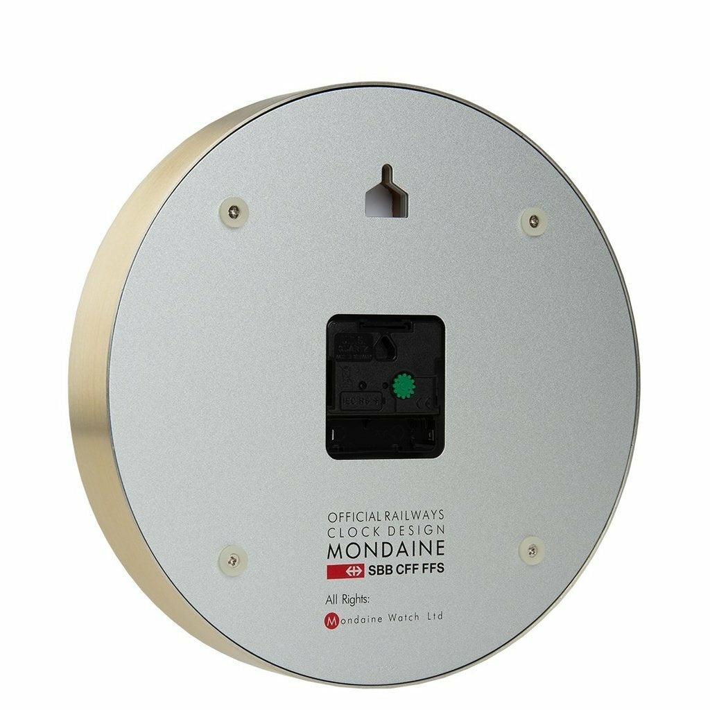 MONDAINE OFFICIAL SWISS RAILWAYS WALL CLOCK A990.CLOCK.17SBG