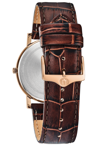 Bulova Classic Brown Leather Strap Men's Watch 97B184