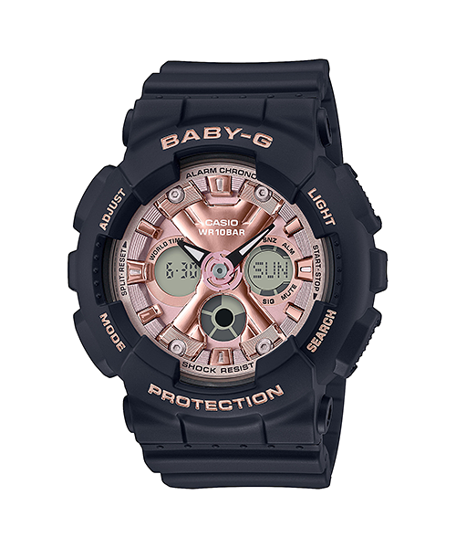 Baby G Digital Analog Black Resin Band Watch BA130 1A4 Watch