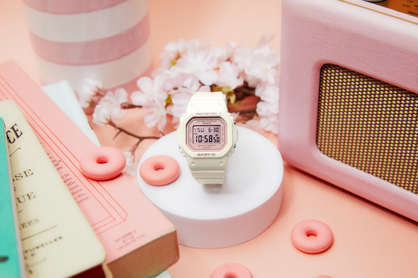 BABY-G Digital Spring Colours White Resin Band Watch BGD565SC-4D