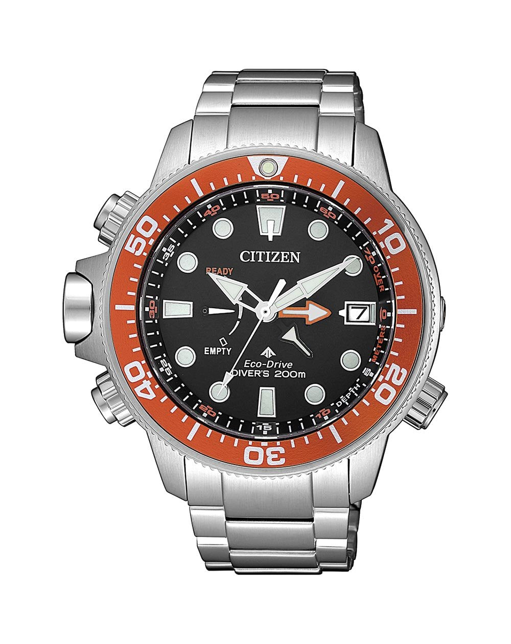 Citizen Promaster Marine Orange Bezel Watch BN2039-59E