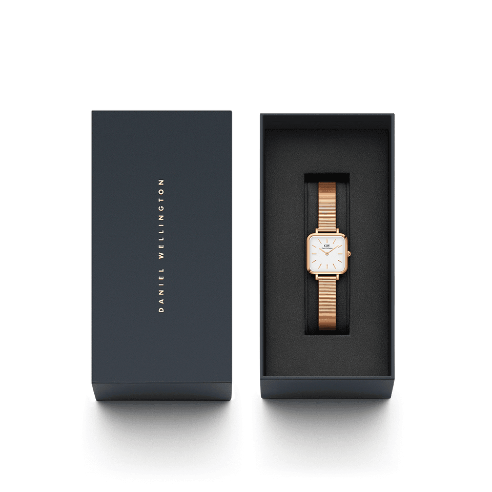 Daniel Wellington Quadro Studio 22mm RG White DW00100517