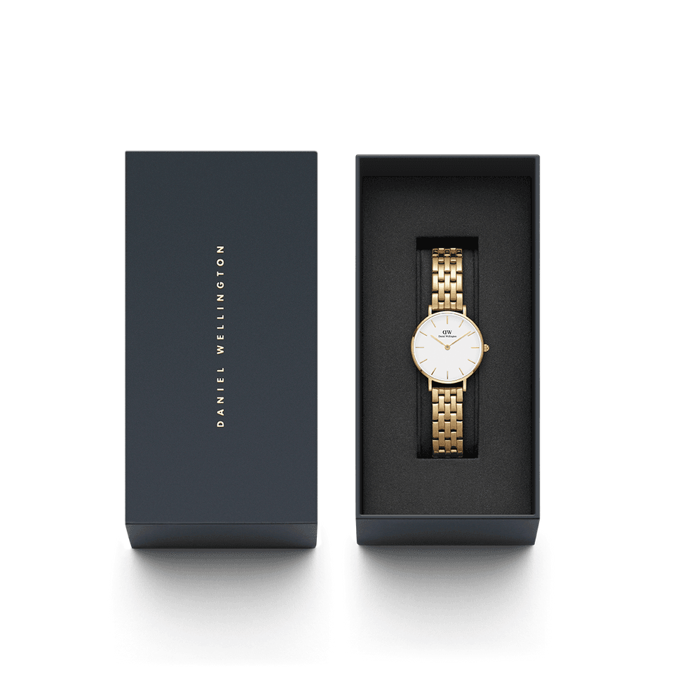 Daniel Wellington Petite 28mm 5-Link Evergold Watch DW00100614