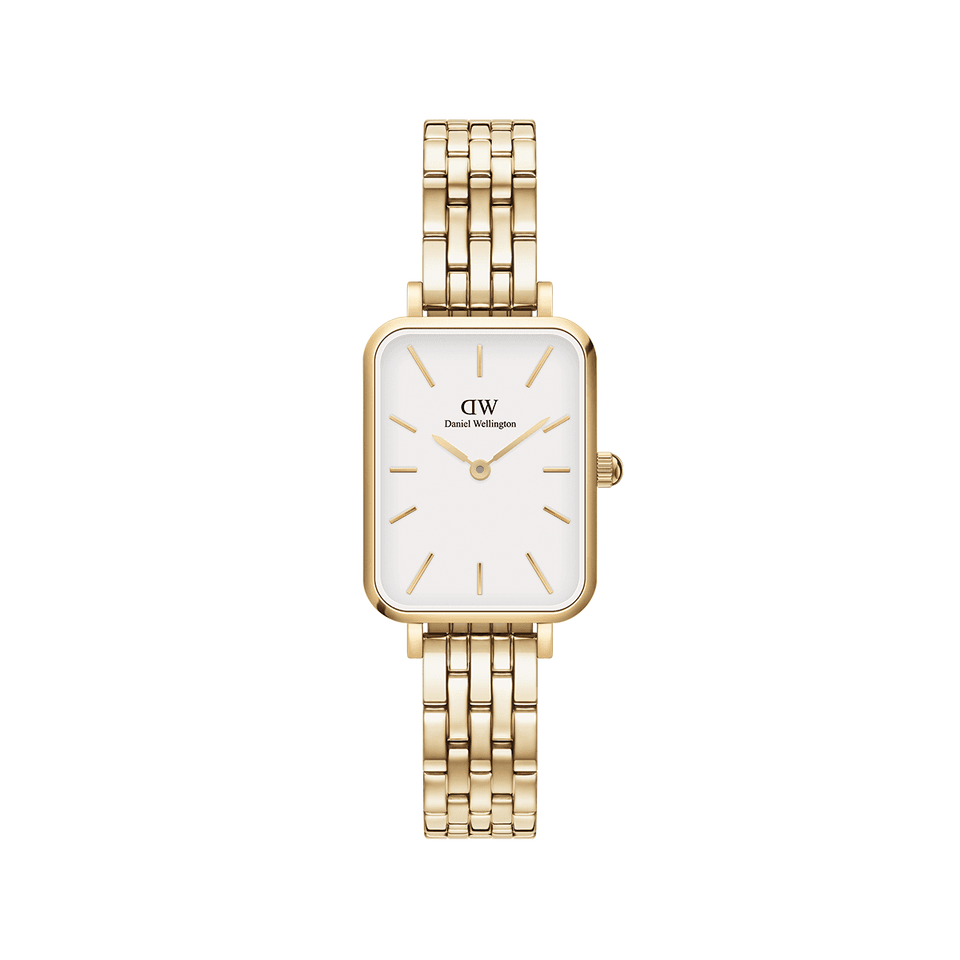 Daniel Wellington Quadro 26mm 5 Link Evergold Watch DW00100622