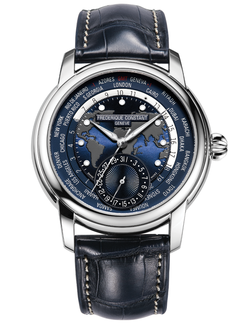 Frederique Constant Worldtimer Automatic Watch FC-718NWM4H6